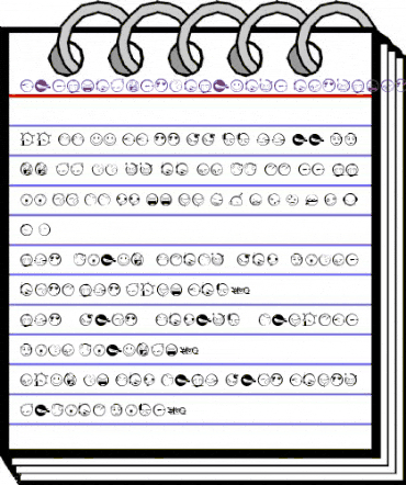 DIST Yolks Emoticons Regular animated font preview