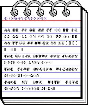 DiswayCapsSSK Regular animated font preview DiswayCapsSSK Regular animated font preview