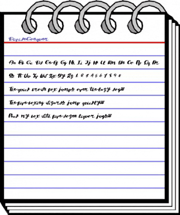 DivideConquer Regular animated font preview