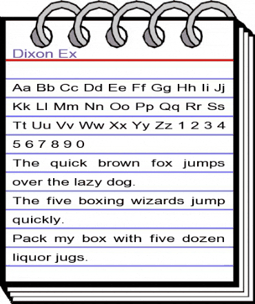 Dixon Ex Regular animated font preview Dixon Ex Regular animated font preview