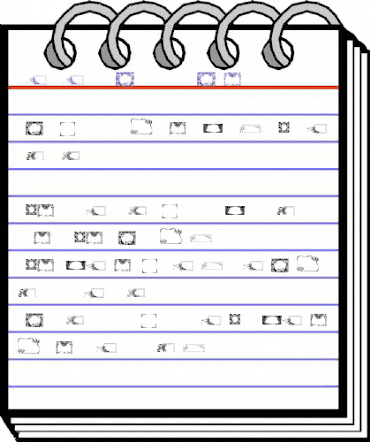 Dizzinz Fancy Frames Regular animated font preview