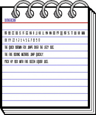 DK Americain Regular animated font preview