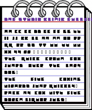 dmf studio klinik fullfill Regular animated font preview