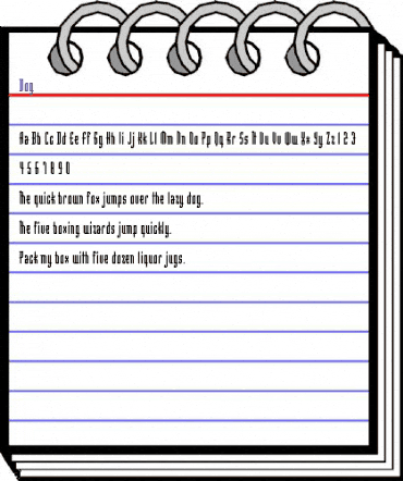 Dog Regular animated font preview