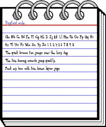 Dogfont Regular animated font preview