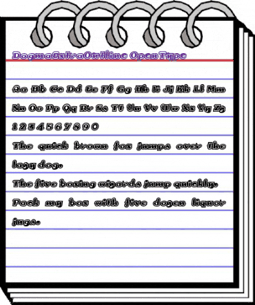 Dogma Medium animated font preview