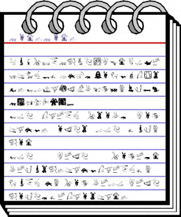 DogsDogs Regular animated font preview