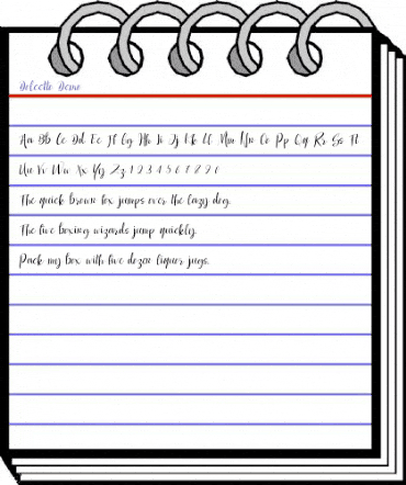 Dolcetto Regular animated font preview