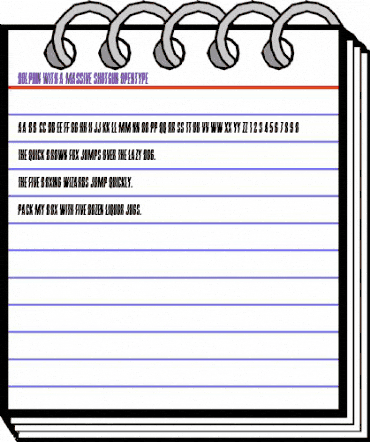 Dolphin with a Massive Shotgun Regular animated font preview