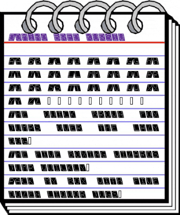 Domino bred kursiv Regular animated font preview