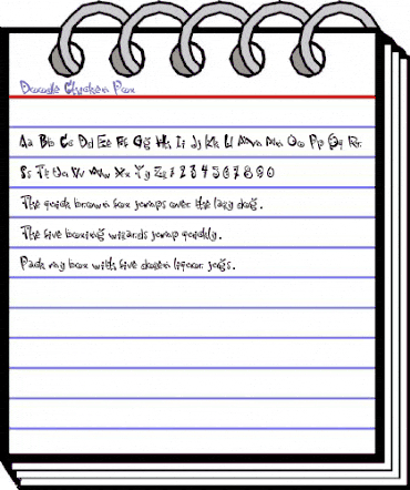 Doodle Chicken Pox Regular animated font preview Doodle Chicken Pox Regular animated font preview