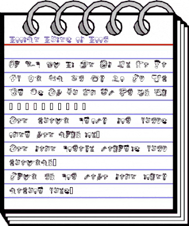 Doodle Dudes of Doom Regular animated font preview