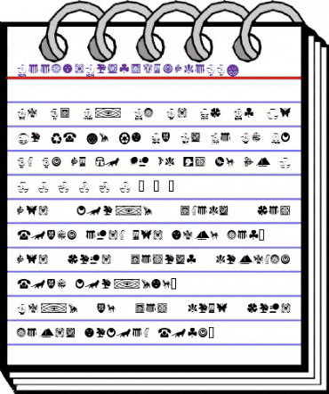 DoodleDingbatsTwoSSK Regular animated font preview