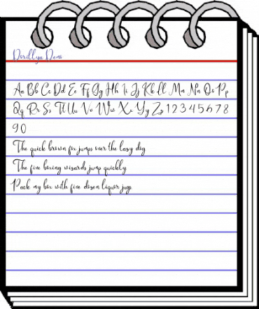 Dorillya Demo Regular animated font preview