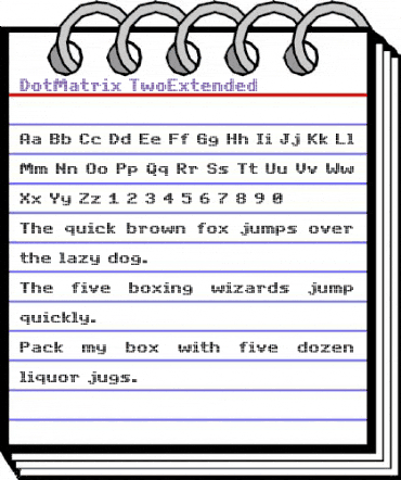 DotMatrix Regular animated font preview