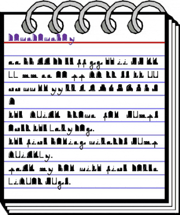 downdownboy Regular animated font preview