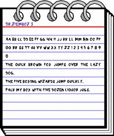 Dr.Ziemboz 3 Regular animated font preview