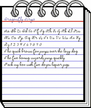 Dragonfly Script Regular animated font preview Dragonfly Script Regular animated font preview
