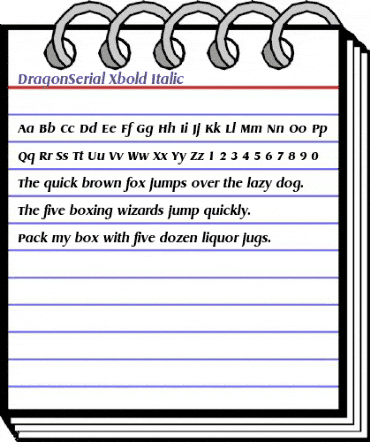 DragonSerial-Xbold Italic animated font preview DragonSerial-Xbold Italic animated font preview