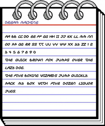 Dream machine Regular animated font preview Dream machine Regular animated font preview