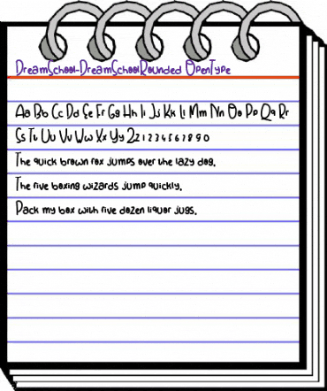 Dream School Dream School Rounded animated font preview