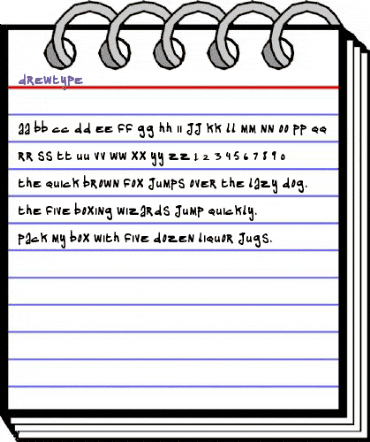 Drewtype Regular animated font preview Drewtype Regular animated font preview