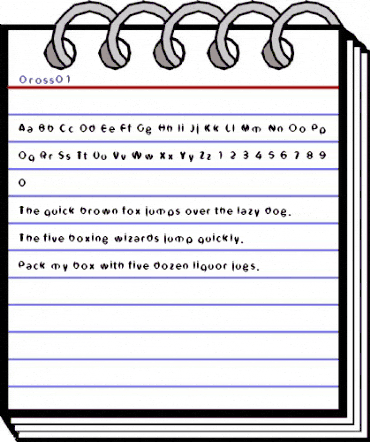 Dross01 Regular animated font preview