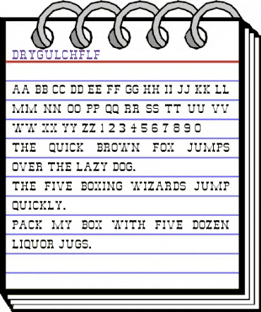 DryGulchFLF Regular animated font preview