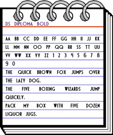 DS Diploma Bold animated font preview