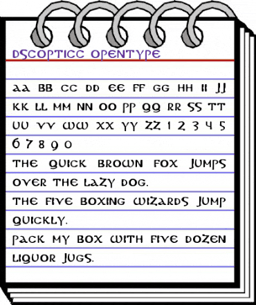 DS CopticC Regular animated font preview