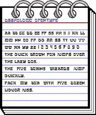 DS SholomC Regular animated font preview