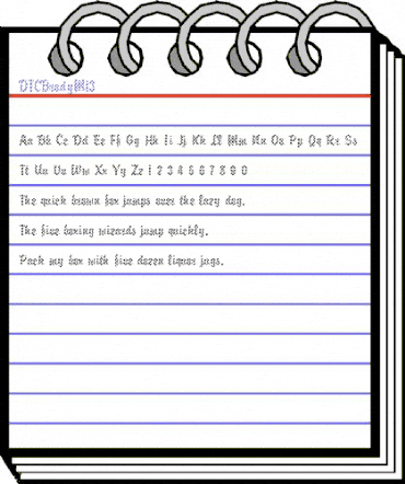 DTCBrodyM13 Regular animated font preview