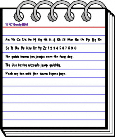 DTCBrodyM44 Regular animated font preview DTCBrodyM44 Regular animated font preview