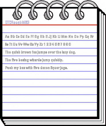 DTCRoughM63 Regular animated font preview