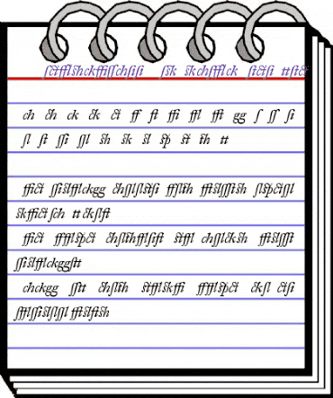 DTLFleischmannT AltItalic animated font preview