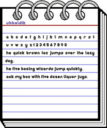 Dubbeldik MN Regular animated font preview Dubbeldik MN Regular animated font preview