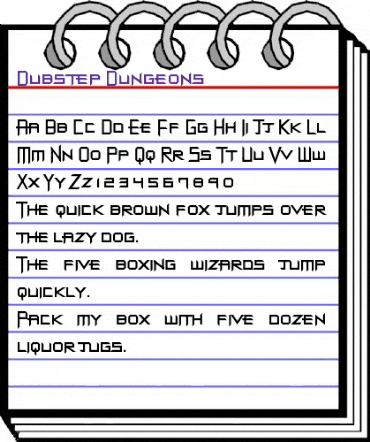 Dubstep Dungeons Regular animated font preview
