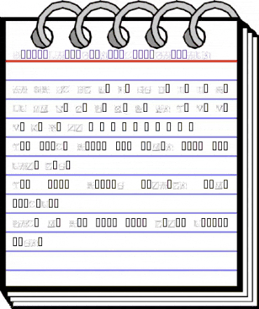 DuererLatinConstructionCapitals Regular animated font preview