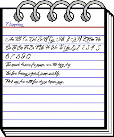 &Dumpling Regular animated font preview