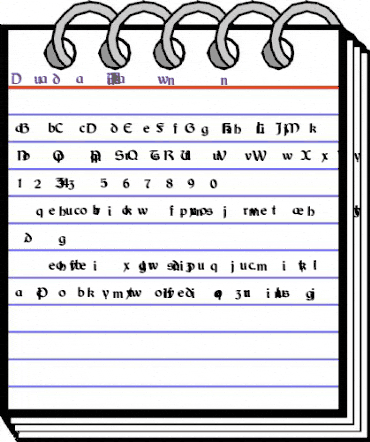 Dundalk_HandDrawn Normal animated font preview