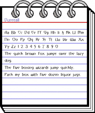 Dunstall Regular animated font preview Dunstall Regular animated font preview