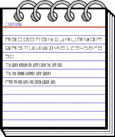 Durmstrong Regular animated font preview