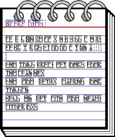 Dwarf Runes-2 Regular animated font preview