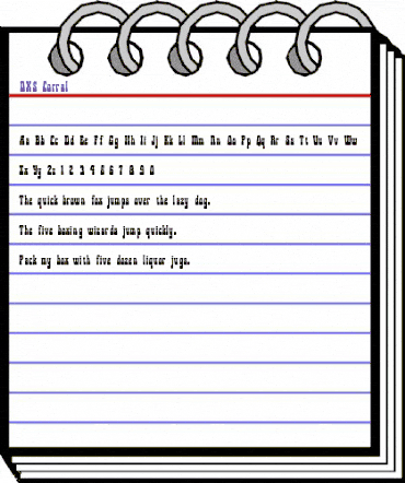 DXS Corral Regular animated font preview