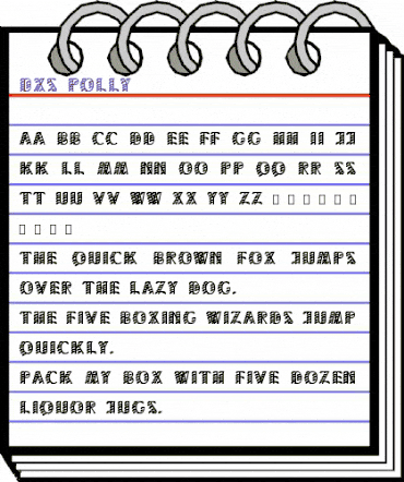DXS Polly Regular animated font preview