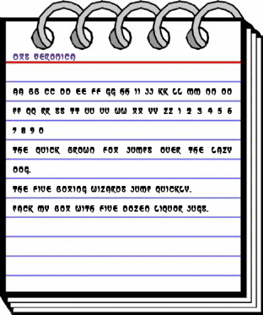 DXS Veronica Regular animated font preview
