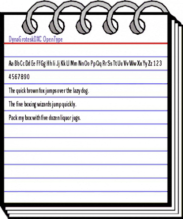 DynaGrotesk DXC Regular animated font preview