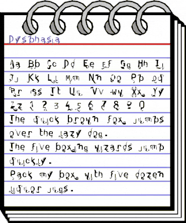 Dysphasia Medium animated font preview