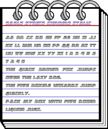 Eagle Strike Chrome Italic Italic animated font preview Eagle Strike Chrome Italic Italic animated font preview