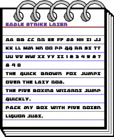 Eagle Strike Laser Regular animated font preview Eagle Strike Laser Regular animated font preview